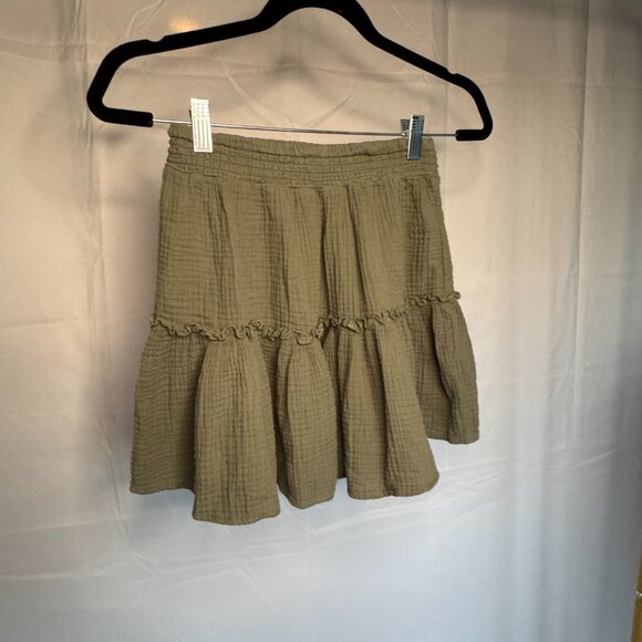 Cute Cotton on Body elastic waist spring skirt Green Cotton size Small - 0335 - Picture 3 of 4